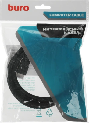 Кабель аудио-видео Buro HDMI (m)/HDMI (m) 2м. феррит.кольца позолоч.конт. черный (HDMI-V1.4-2MC)