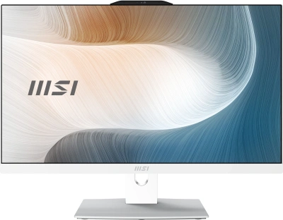 Моноблок MSI Modern AM242P 1M-1024XRU 23.8" Full HD Core 5 120U (1.4) 8Gb SSD512Gb HDG без ОС GbitEth WiFi BT 120W клавиатура мышь Cam белый 1920x1080