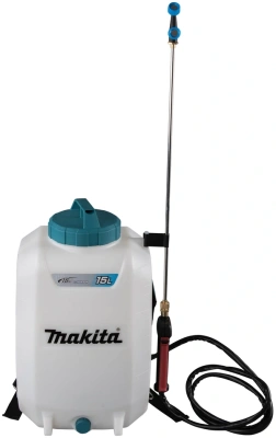 Опрыскиватель Makita DUS158Z аккум. ранц. 15л белый/бирюзовый