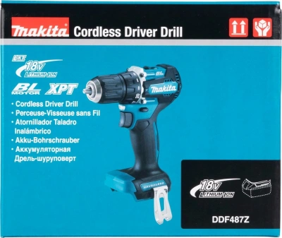 Дрель-шуруповерт Makita DDF487Z аккум. патрон:быстрозажимной