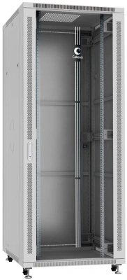 Шкаф коммутационный Cabeus (SH-05C-42U80/80) напольный 42U 800x800мм пер.дв.стекл металл 800кг серый 700мм 118.7кг 220град. 2055мм IP20 сталь