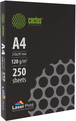 Бумага Cactus CS-LPA4120250 A4 марка A/120г/м2/250л./белый CIE170% для лазерной печати