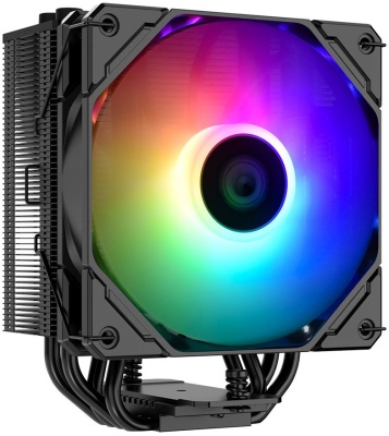Устройство охлаждения(кулер) ID-Cooling SE-224-XTS ARGB Soc-AM5/AM4/1200/1700/1851 черный 4-pin 29dB Al+Cu 220W 650gr Ret (SE-224-XTS ARGB)