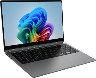 Ноутбук Samsung Galaxy Book 5 360 NP750 Core Ultra 7 258V 32Gb SSD1Tb Intel Arc 140V 15.6" AMOLED Touch FHD (1920x1080) Windows 11 Home English grey WiFi BT Cam (NP750QHA-LG4IN)