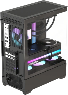 Корпус Formula Crystal Z1 V2 черный без БП ATX 6x120mm 2x140mm 1xUSB2.0 1xUSB3.0 audio bott PSU