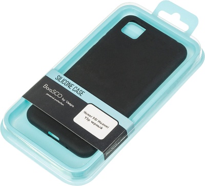 Чехол (клип-кейс) BoraSCO для Honor 9S Silicone Case черный (38857)