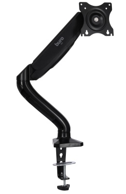 Кронштейн для мониторов ЖК Buro M1 черный 17"-27" макс.9кг крепление к столешнице поворот и наклон