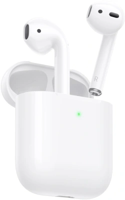 Гарнитура вкладыши Hoco EW91 белый беспроводные bluetooth в ушной раковине (47779)