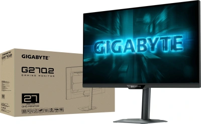 Монитор Gigabyte 27" G27Q2 черный IPS LED 16:9 HDMI полуматовая HAS Piv 1000:1 350cd 178гр/178гр 2560x1440 200Hz DP 2K USB 6.32кг