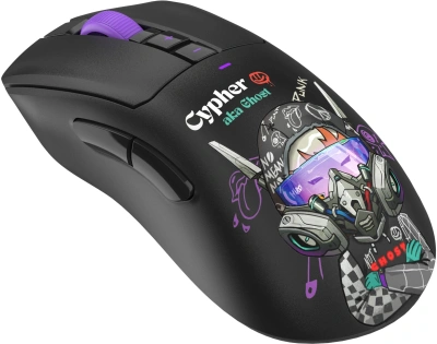 Мышь A4Tech Bloody R73 Pro черный/рисунок оптическая 26000dpi беспров. USB/USB-C 7but (R73 PRO CYPHER GHOST)