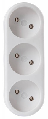 Сетевой разветвитель Buro BU-PS3-W (3 розетки) белый (пакет ПЭ)