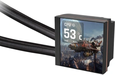 Система водяного охлаждения Thermaltake MAGFloe 360 Ultra ARGB Soc-AM5/AM4/1200/1700/1851 черный 4-pin 30.6-32.5dB Al LCD 355W Ret (CL-W432-PL12SW-A)