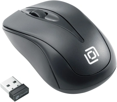Мышь Оклик 675MW черный оптическая 1200dpi беспров. USB для ноутбука 3but (1025915)