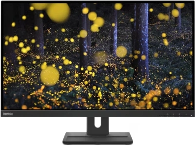 Монитор Lenovo 27" ThinkVision E27q-20 черный IPS LED 4ms 16:9 HDMI M/M матовая HAS Piv 1000:1 350cd 178гр/178гр 2560x1440 75Hz DP 2K 6.6кг