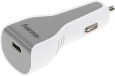 Автомобильное зар./устр. Hama H-183317 30W 3A (PD) USB Type-C для Apple белый (00183317)