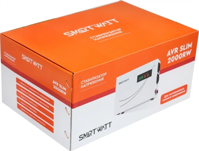 Стабилизатор напряжения Smartwatt AVR Slim 2000RW 2000ВА белый