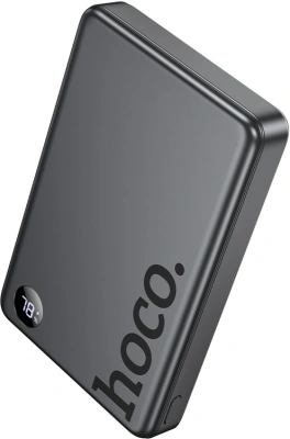 Мобильный аккумулятор Hoco Q34 Clever 10000mAh QC3.0/PD3.0 20W 3A беспров.зар. серый (44068)