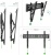 Кронштейн для телевизора Onkron TM6 черный 43"-85" макс.68.2кг настенный наклон