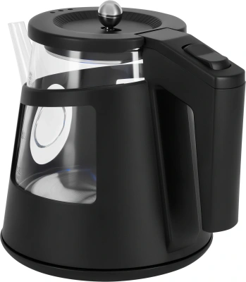 Чайник электрический Vitek VT-WK1083 1л. 1100Вт черный корпус: стекло