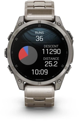 Смарт-часы Garmin Fenix fenix 8 47mm 47мм 1.4" AMOLED корп.серый рем.серый разм.брасл.:125-210мм (010-02904-40)