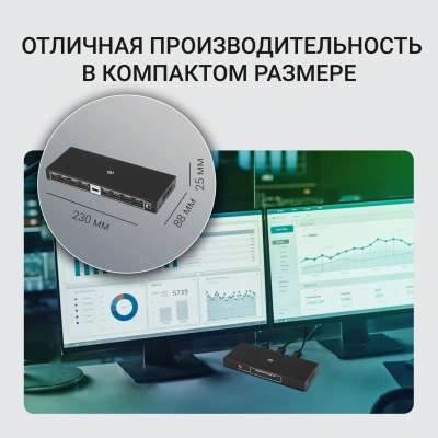 Сплиттер аудио-видео Digma DHSP-v2x8 HDMI (f)/8xHDMI (f) черный
