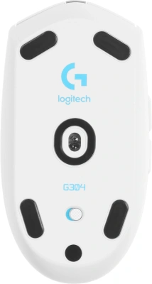 Мышь Logitech G304 Lightspeed белый оптическая 12000dpi беспров. USB 5but (910-005295)