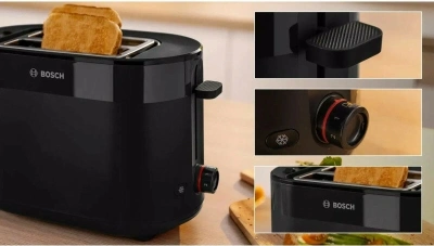 Тостер Bosch TAT2M123 950Вт черный