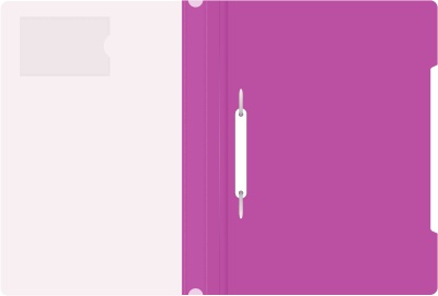 Папка-скоросшиватель Бюрократ -PS-V20VIO A4 прозрач.верх.лист карм.для визит. пластик фиолетовый 0.12/0.16