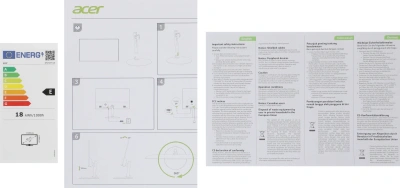 Монитор Acer 23.8" SH242YG0bmiphx черный IPS LED 1ms 16:9 HDMI M/M матовая HAS Piv 250cd 178гр/178гр 1920x1080 120Hz FreeSync DP FHD