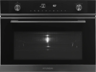 Духовой шкаф Электрический Hyundai HMEO 6540 DX черный/графитовый