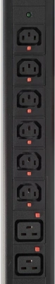 Блок распределения питания Powercom PDU-32AV24-18C3-6C9-3P верт.размещ. 18xC13 6xC19 3x32A IEC 60309 2м