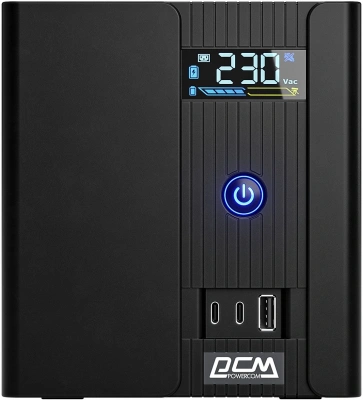 Источник бесперебойного питания Powercom Raptor Plus LCD RPT1600IULCD 960Вт 1600ВА черный