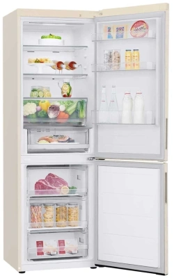 Холодильник LG GC-B459AEMW 2-хкамерн. бежевый инвертер