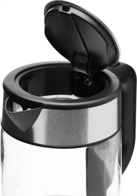 Чайник электрический Xiaomi Electric Glass Kettle RU 1.7л. 2200Вт прозрачный/черный корпус: стекло/пластик (BHR7490RU)