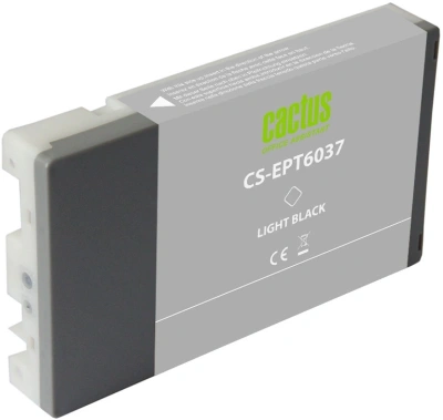 Картридж струйный Cactus CS-EPT6037 T6037 сер.пигм. (220мл) для Epson Stylus PRO 7880/9880 с чипом