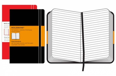 Блокнот Moleskine CLASSIC QP060 Large 130х210мм 240стр. линейка твердая обложка черный