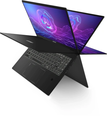 Ноутбук MSI Summit A16 AI+ A3HMTG-084RU Ryzen AI 9 365 32Gb SSD2Tb AMD Radeon 880M 16" IPS Touch QHD+ (2560x1600) Windows 11 Home black WiFi BT Cam (9S7-159K21-084)