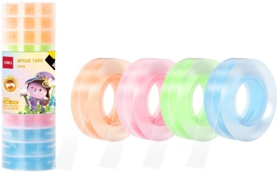 Клейкая лента канцелярская Deli EA690 прозрачная шир.12мм дл.27м 38мкр (упак.:4шт)