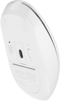 Мышь A4Tech Fstyler FB12S белый оптическая 1200dpi silent беспров. BT/Radio USB 2but (FB12S USB WHITE)