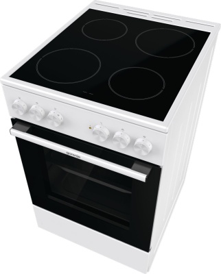 Плита Электрическая Gorenje Essential GEC5A41WG белый/черный стеклокерамика (без крышки)