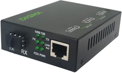 Медиаконвертер Digma DMC-1G-SFPL
