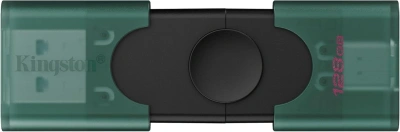 Флеш Диск Kingston 128GB DataTraveler Duo G2 DTDEG2/128GB USB3.0 зеленый/черный