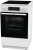 Плита Электрическая Gorenje GECS5C70WA белый/черный стеклокерамика (без крышки)