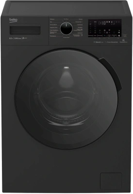 Стиральная машина Beko WSPE6H616A класс: A+++ загр.фронтальная макс.:6.5кг антрацит инвертор