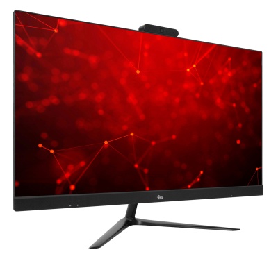 Моноблок IRU Агат 313 23.8" Full HD i3 10100 (3.6) 8Gb SSD512Gb UHDG 630 FreeDOS GbitEth WiFi BT 120W клавиатура мышь Cam черный 1920x1080