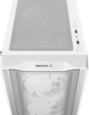 Корпус Deepcool CC560 Mesh V2 белый без БП ATX 4x120mm 5x140mm 2xUSB3.0 audio bott PSU