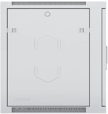 Шкаф коммутационный Cabeus (SH-05F-12U60/60-R) настенный 12U 600x600мм пер.дв.стекл 50кг RAL 7035 550мм 29кг 220град. 635мм IP20 сталь