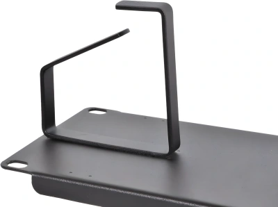 Кабельный органайзер горизонтальный ЦМО ГКО-2-6-9005 односторонний кольца 2U шир.:19" глуб.:85мм