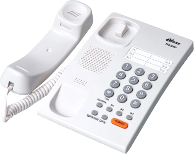 Телефон проводной Ritmix RT-330 белый