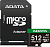 Флеш карта microSDXC 512GB A-Data UD512GUI3V30A2SP-RA1 Speed Plus V30 A2 + adapter